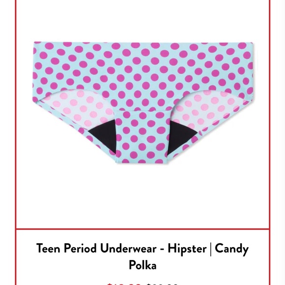 ❤️Ruby love fist period panties. Set of 4 all size small (4-6) Hipster style - Picture 6 of 7